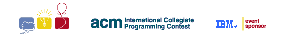 The 2006 ACM International Collegiate Programming Contest,
     Sponsored by IBM